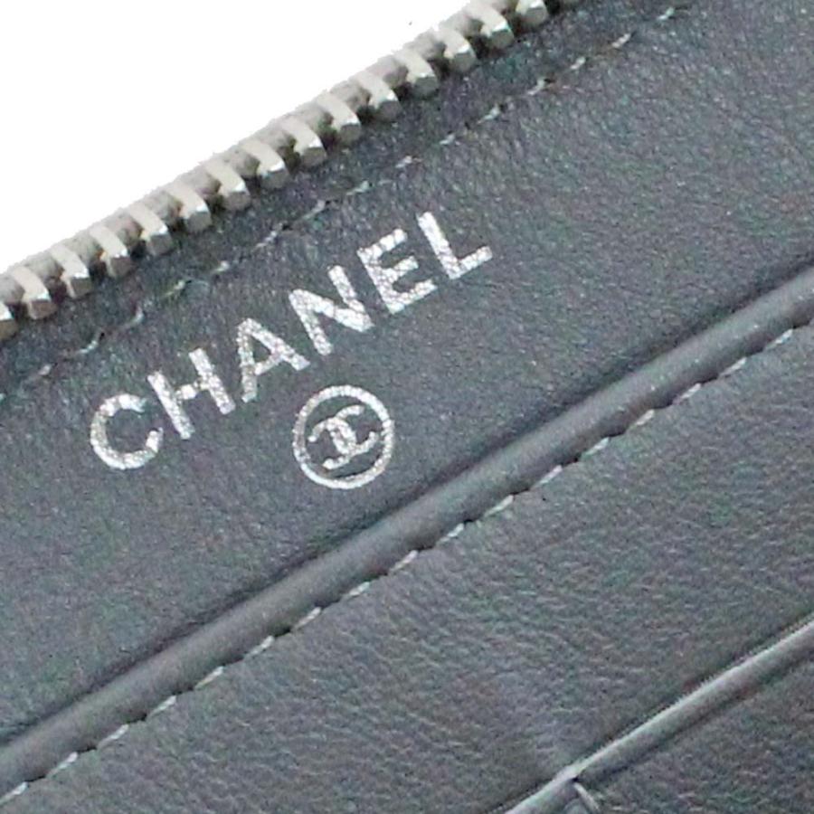 CHANEL（シャネル） 美品 マトラッセ ラウンドファスナー 長財布