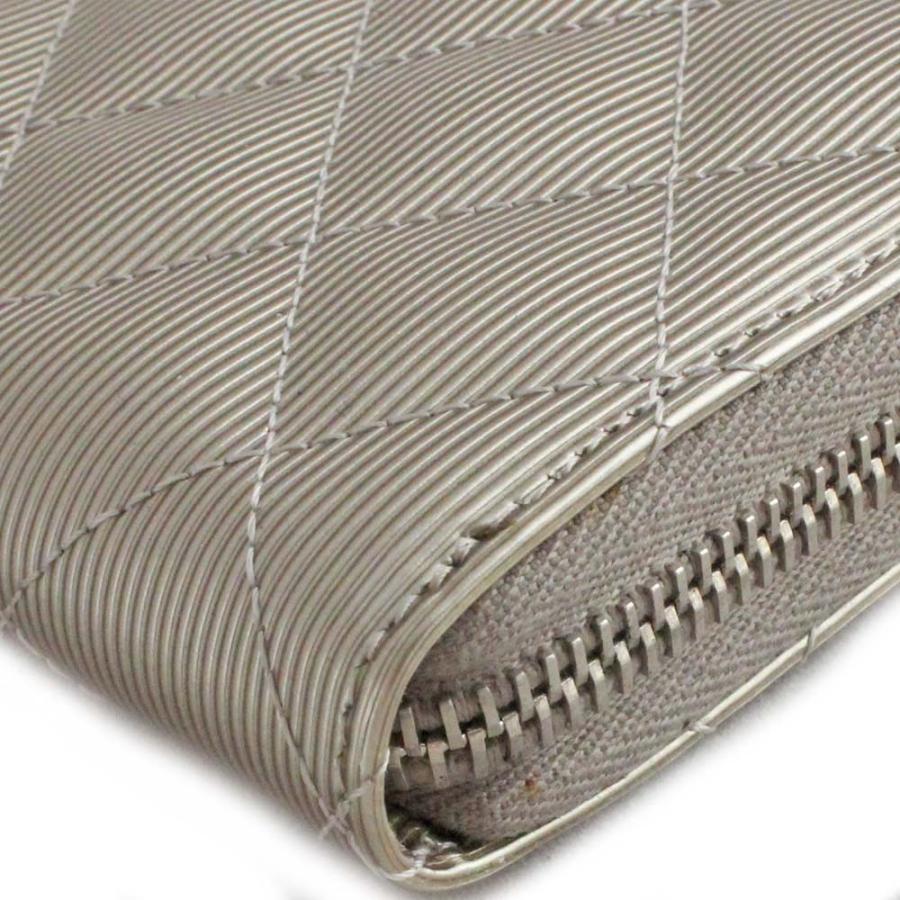 CHANEL（シャネル） 美品 マトラッセ ラウンドファスナー 長財布