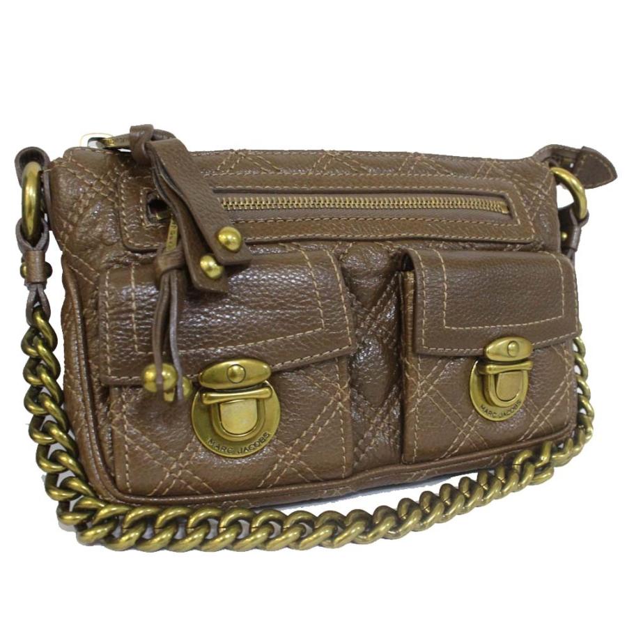 マークバイマークジェイコブス キルティングステッチ ファッション チェーン ショルダーバッグ チェーン レディース 中古 レザー ダークブラウン 中古 Marc Jacobs By Marc Vv Az ゴールドエコヤフー店 激安特価短納期