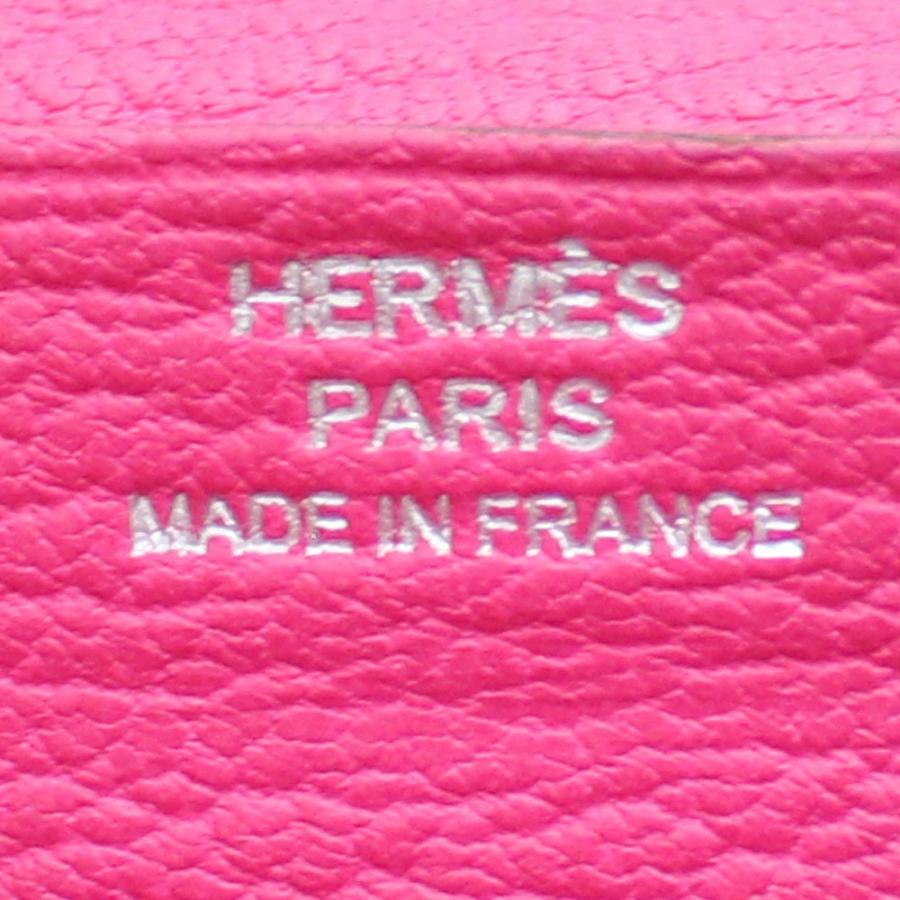 HERMES エルメス ベアン スフレ ピンク 二つ折り長財布 □M 刻印 エルメスベアン スフレ ピンク パラジウム金具 D刻印(2019年頃