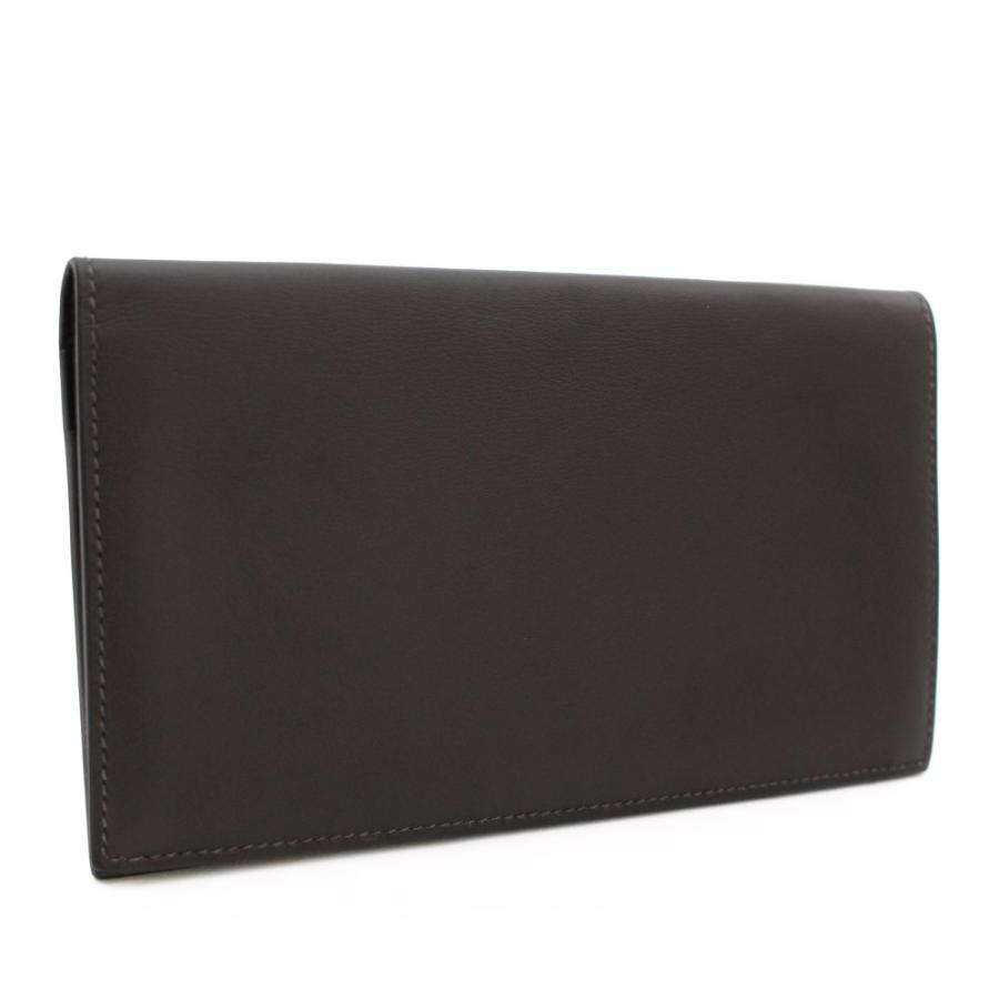 エルメス シチズン ツイルロング 札入れ メンズ ヴォースイフト レザー エタン グレー P刻 中古 送料無料 Hermes Tutores Com Br