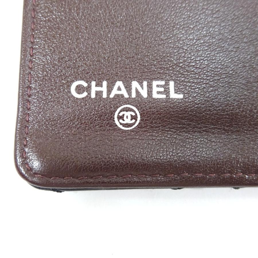 CHANEL シャネル 二つ折り パリボンベイ マトラッセ 長財布 レディース