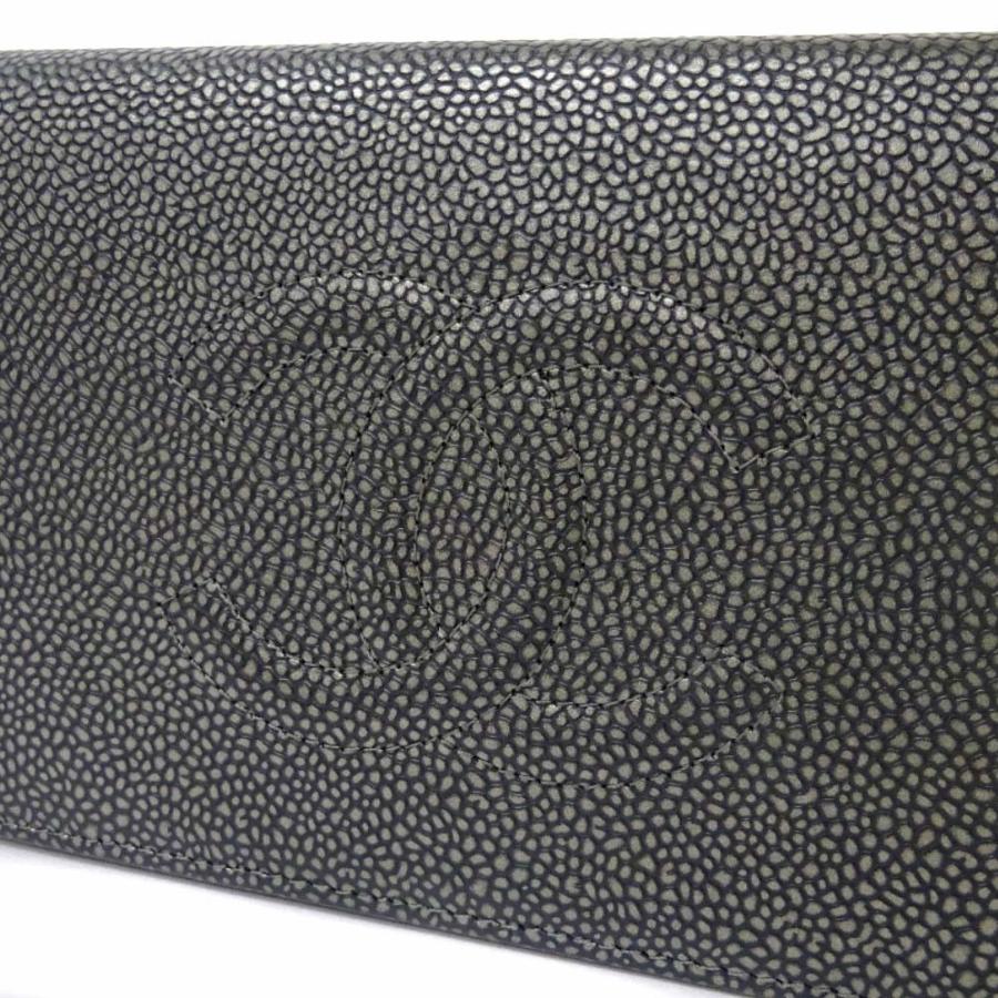 CHANEL⭐︎シャネル⭐︎キャビアスキン☆ココマーク⭐︎長財布☆フラップ CHANEL（シャネル） 財布 ココマーク レディース ブランド 長財布