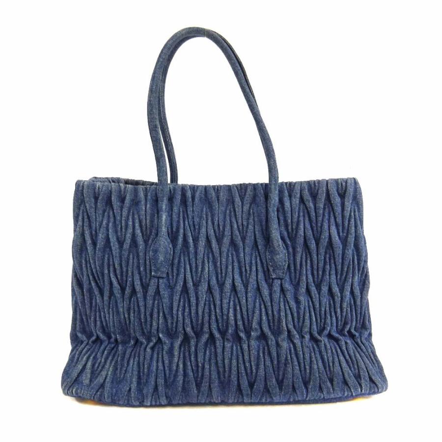 miu miu（ミュウミュウ） デニム マテラッセ トートバッグ レディース