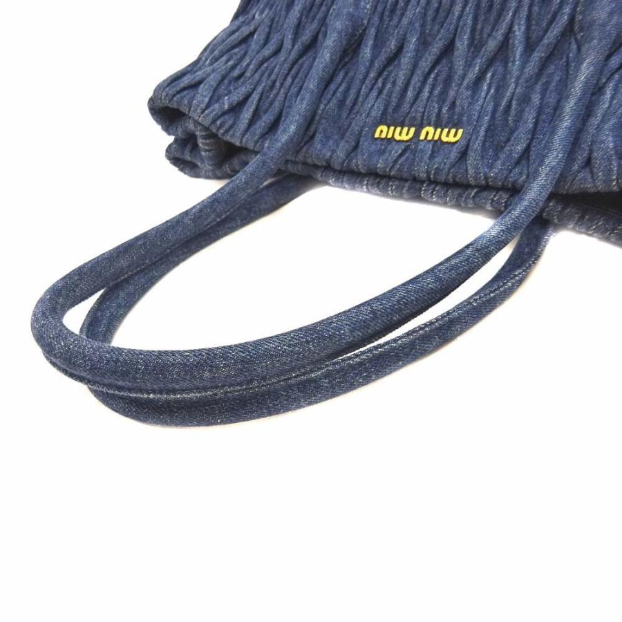 リトルポニー miumiu デニム マテラッセ miu miu（ミュウミュウ） デニム マテラッセ トートバッグ レディース