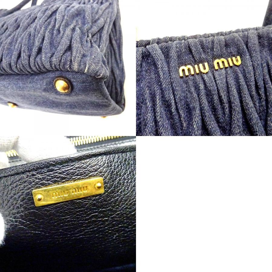 miu miu（ミュウミュウ） デニム マテラッセ トートバッグ レディース