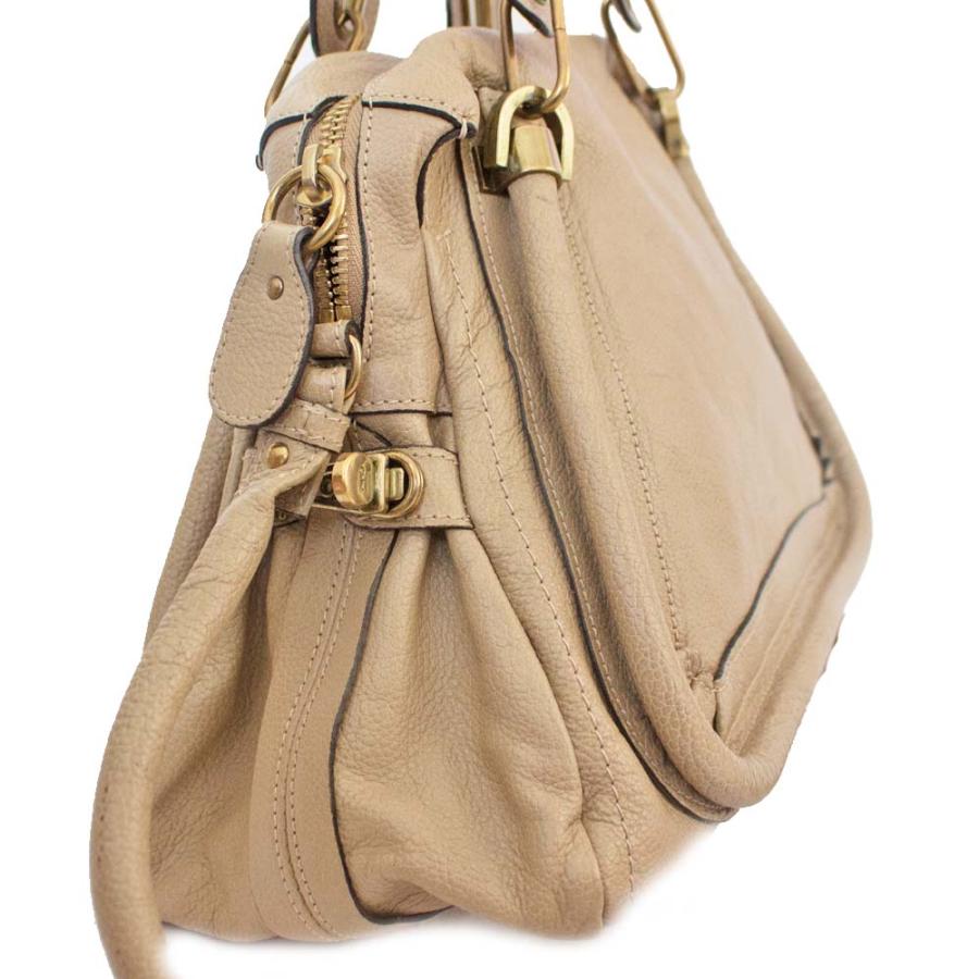 美品✨Chloe クロエ　パラティ　2way　ハンドバッグ　ベージュ Chloe クロエ パラティ ベージュ 2WAYバッグ レザー レディース