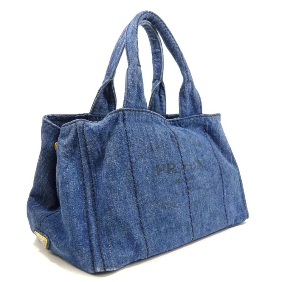 PRADA（プラダ） カナパ トートバッグ ハンドバッグ レディース デニム