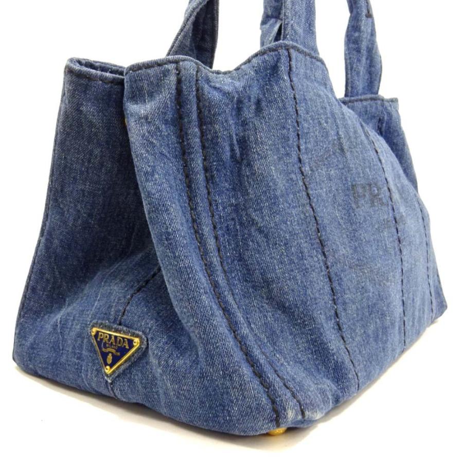 PRADA（プラダ） カナパ トートバッグ ハンドバッグ レディース デニム