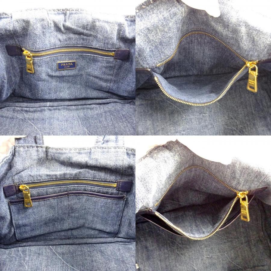 PRADA（プラダ） カナパ トートバッグ ハンドバッグ レディース デニム