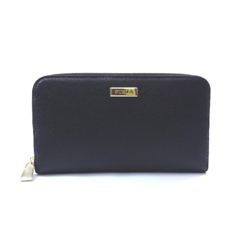 FURLA（フルラ） 美品 ラウンドファスナー 長財布 レディース レザー