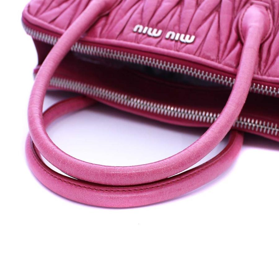 ☆美品・保存袋付☆Miu Miu マテラッセ 2way レザー ミニハンドバッグ miu miu（ミュウミュウ） マテラッセ 2WAYバッグ ショルダー