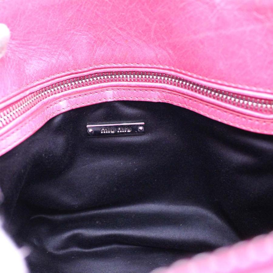 ☆美品・保存袋付☆Miu Miu マテラッセ 2way レザー ミニハンドバッグ miu miu（ミュウミュウ） マテラッセ 2WAY ハンドバッグ レディース