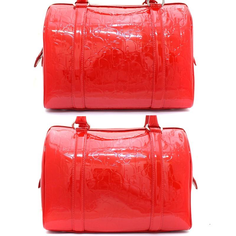 ✨美品✨クリスチャンディオール ミニボストンバッグ エナメル トロッター柄 ✨美品✨クリスチャンディオール ミニボストンバッグ エナメル
