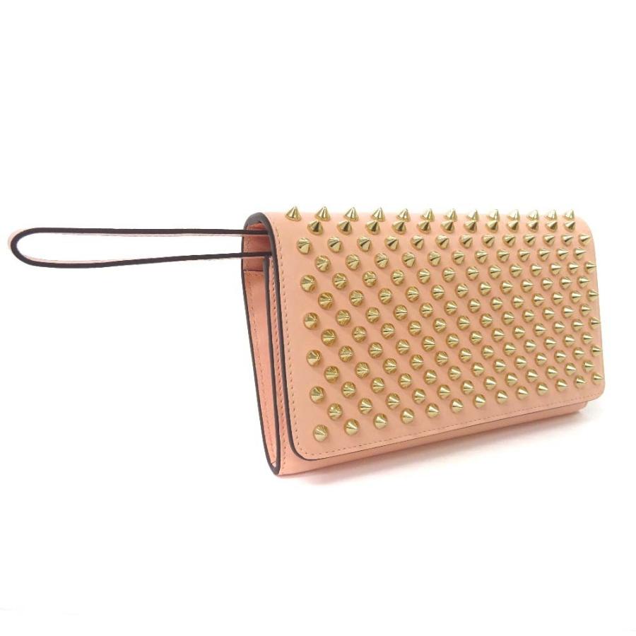 タイムセール　マカロン　ゴールドスパイク　ルブタン　カーフレザー Christian Louboutin（クリスチャンルブタン） 美品 マカロン スパイク