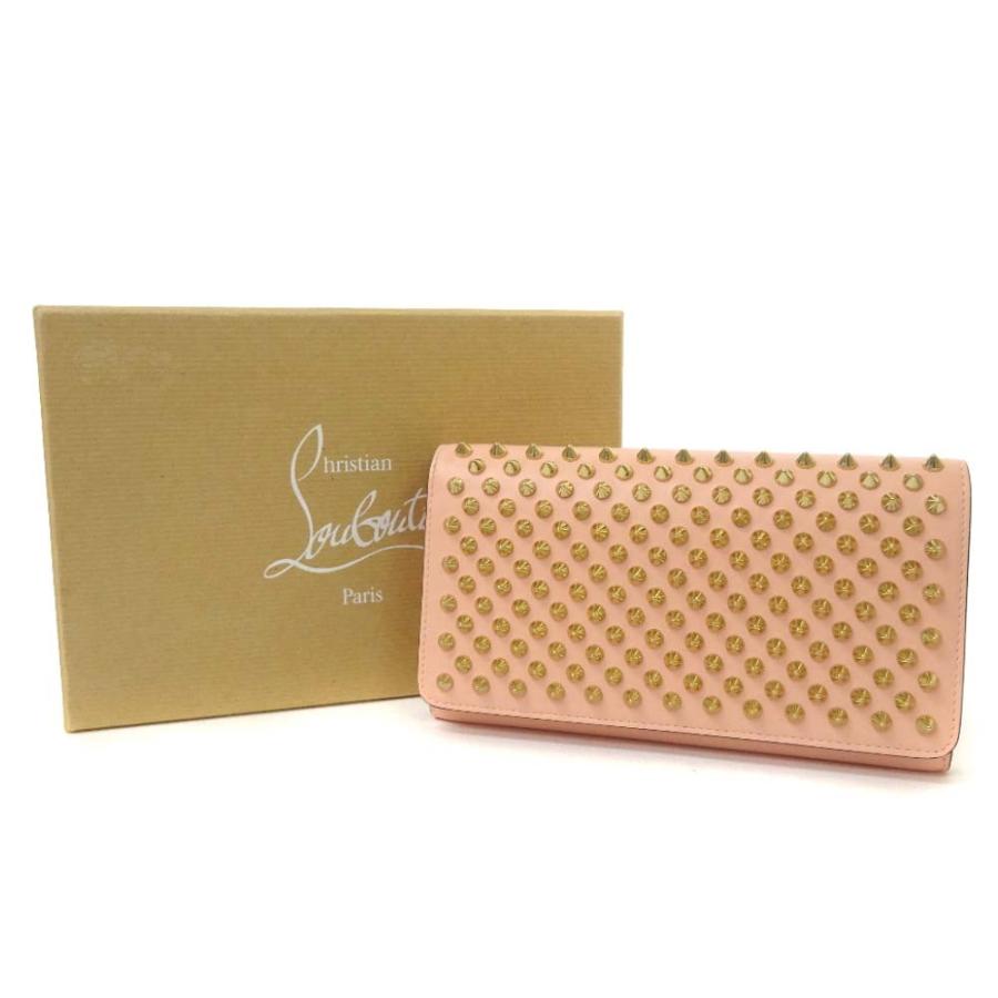 タイムセール　マカロン　ゴールドスパイク　ルブタン　カーフレザー Christian Louboutin（クリスチャンルブタン） 美品 マカロン スパイク