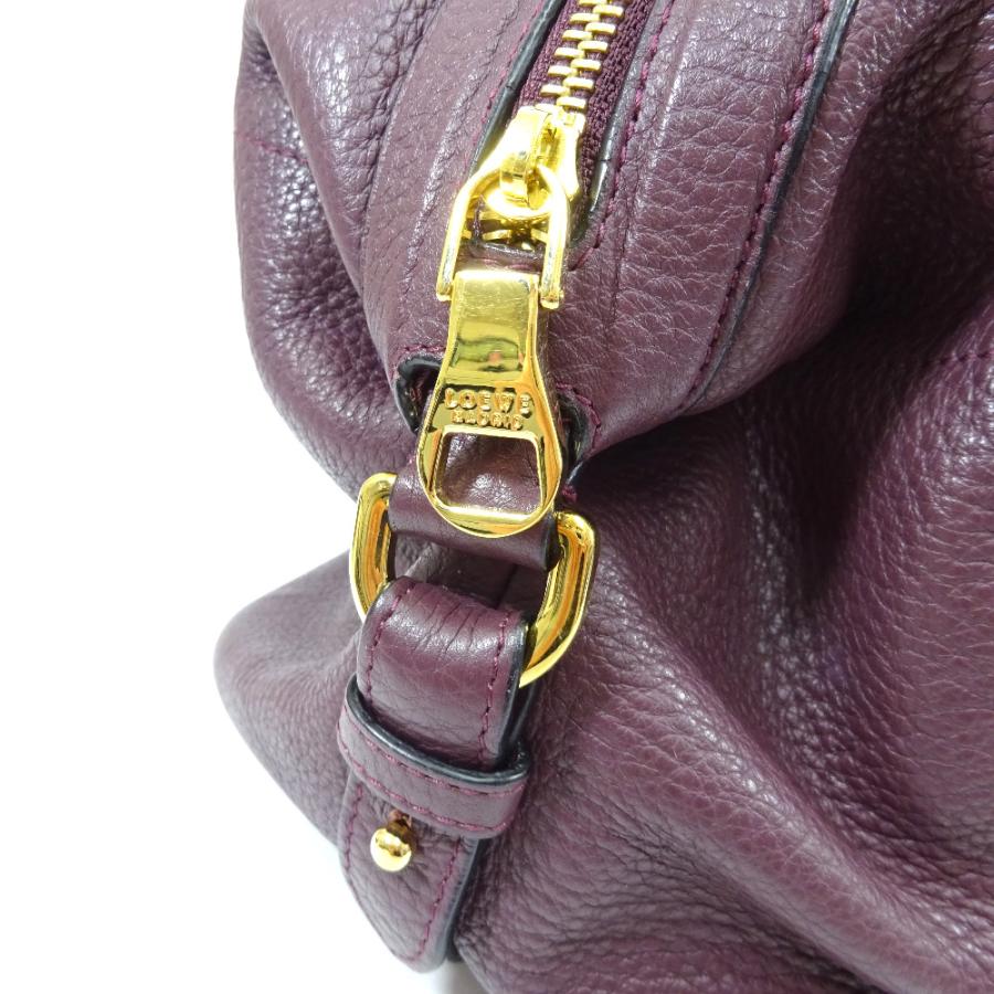 LOEWE（ロエベ） 美品 2WAY ハンドバッグ レディース レザー パープル