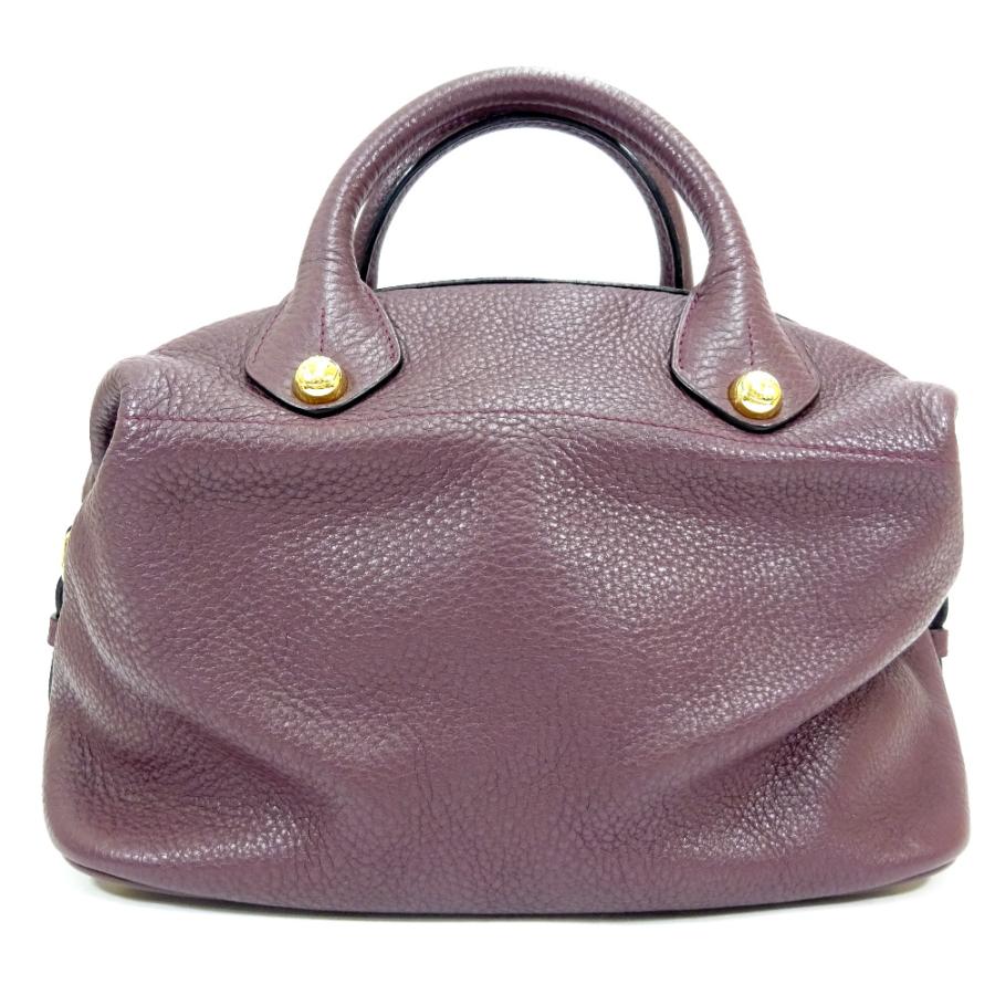 LOEWE（ロエベ） 美品 2WAY ハンドバッグ レディース レザー パープル