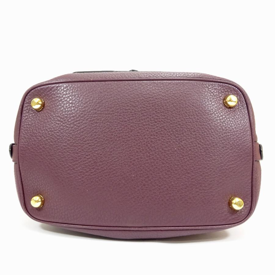 【LOEWE】ハンドバッグ レザー パープル 保存袋・鍵付き LOEWE（ロエベ） 美品 2WAY ハンドバッグ レディース レザー パープル