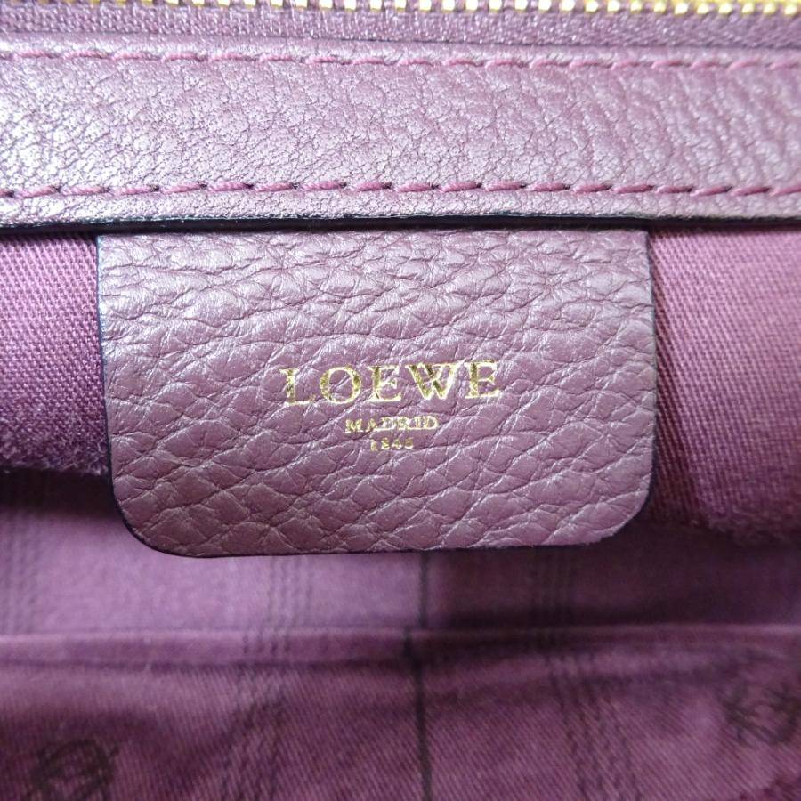LOEWE（ロエベ） 美品 2WAY ハンドバッグ レディース レザー パープル