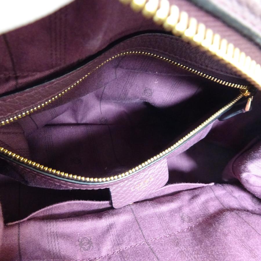 LOEWE（ロエベ） 美品 2WAY ハンドバッグ レディース レザー パープル