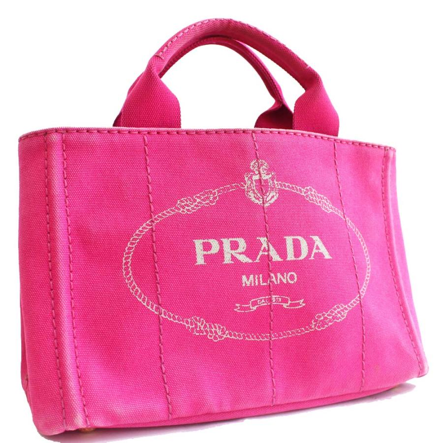 PRADA（プラダ） ミニ カナパ トートバッグ レディース キャンバス
