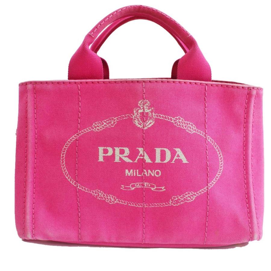 PRADA（プラダ） ミニ カナパ トートバッグ レディース キャンバス