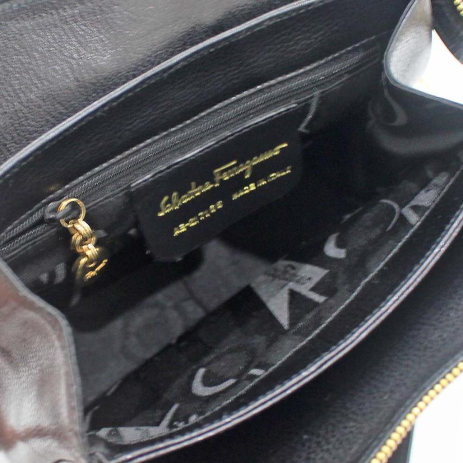 サルヴァトーレフェラガモ 2way ミニ ガンチーニ ハンドバッグ レザー