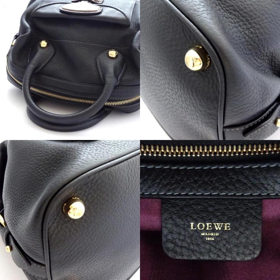 【さらに値下げ】ロエベ　ハンドバッグ　黒　レザー　2way LOEWE ロエベ 2WAY ハンドバッグ レディース レザー ブラック