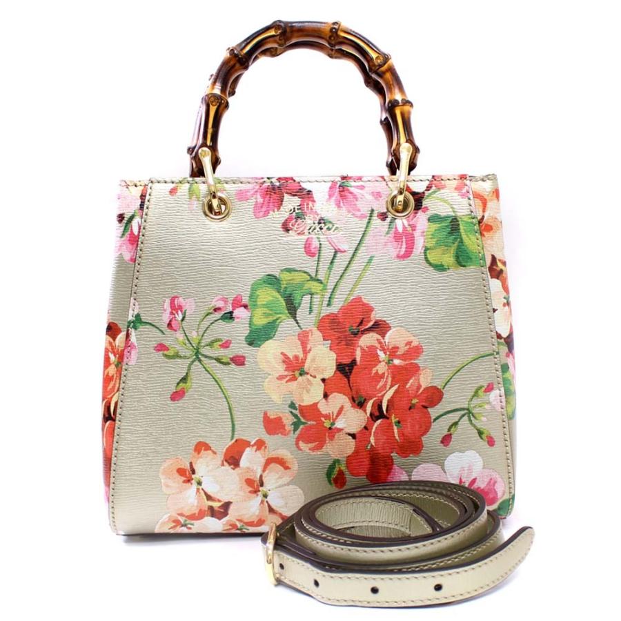 GUCCI（グッチ） 美品 ミニショッパー 2WAY ショルダー フラワー
