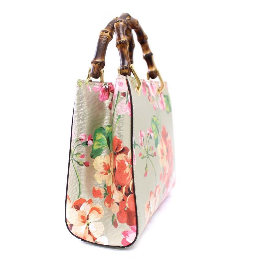 GUCCI（グッチ） 美品 ミニショッパー 2WAY ショルダー フラワー