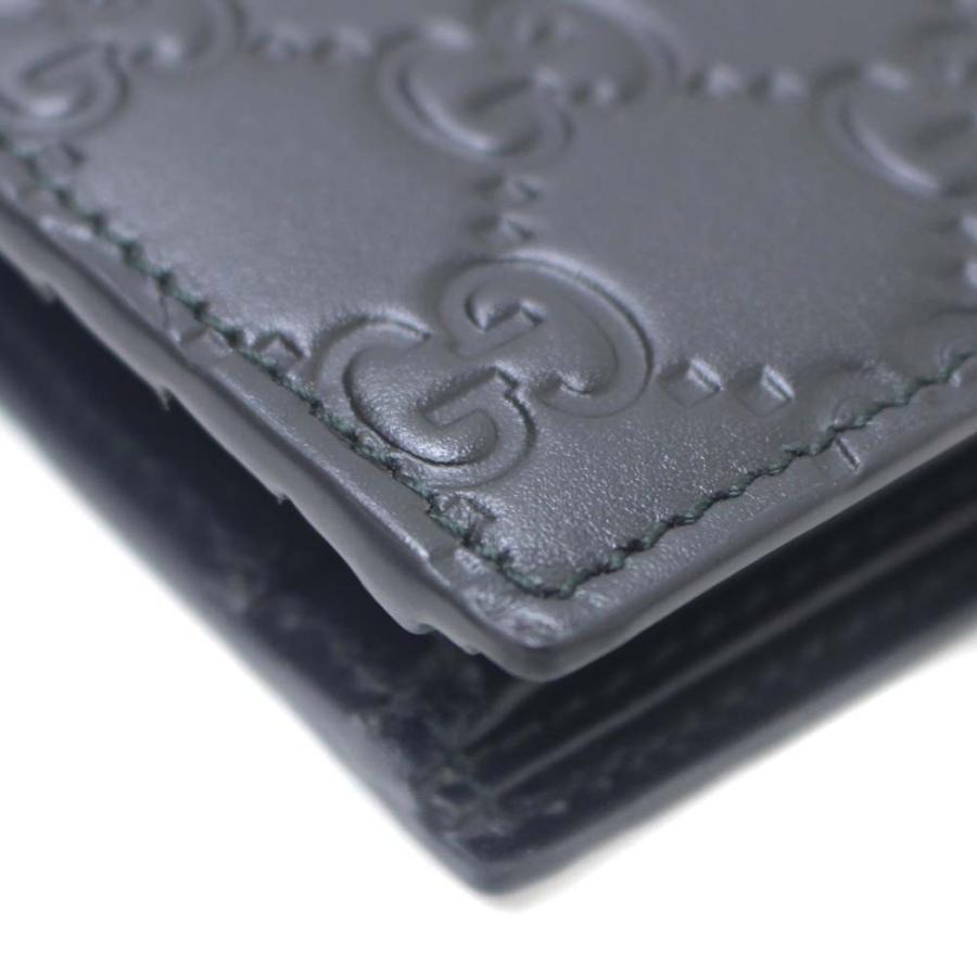 GUCCI（グッチ） GG柄 グッチシマ 二つ折り財布 メンズ シマレザー