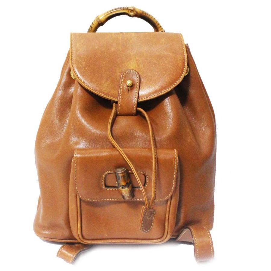 GUCCI グッチ バンブー レザー ミニリュック ブラウン 楽天市場】【布袋あり】GUCCI グッチ バンブー ミニリュック
