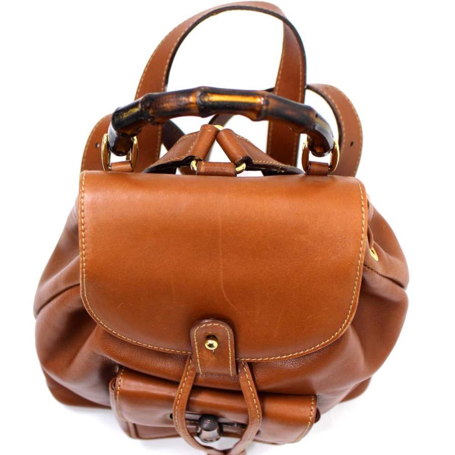 GUCCI（グッチ） バンブー リュック・デイパック レディース レザー