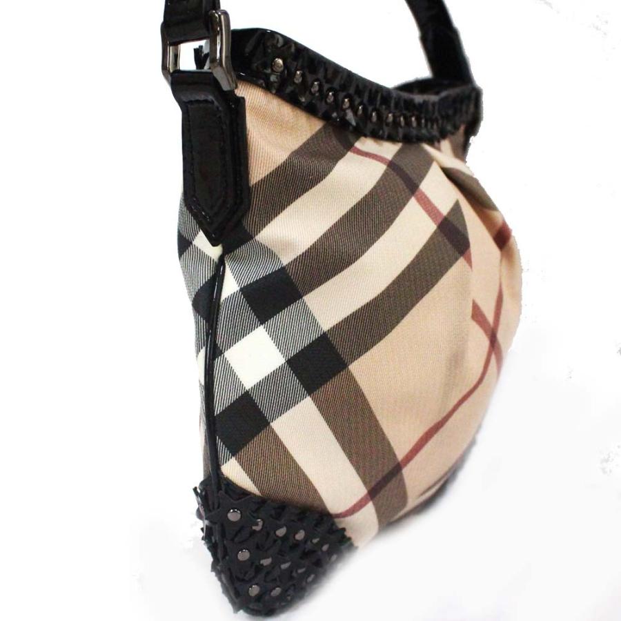 美品 BURBERRY バーバリー ショルダーバッグ レザー ブラック レディース ノバチェック【中古】【送料無料】 BURBERRY】バーバリー『ノバチェック ショルダーバッグ』レディース 1