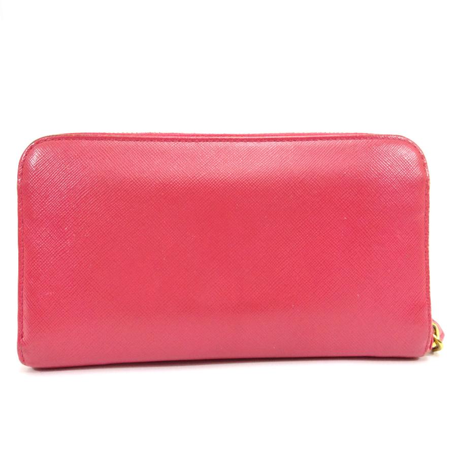 PRADA（プラダ） リボン 長財布 レディース 型押しレザー ピンク