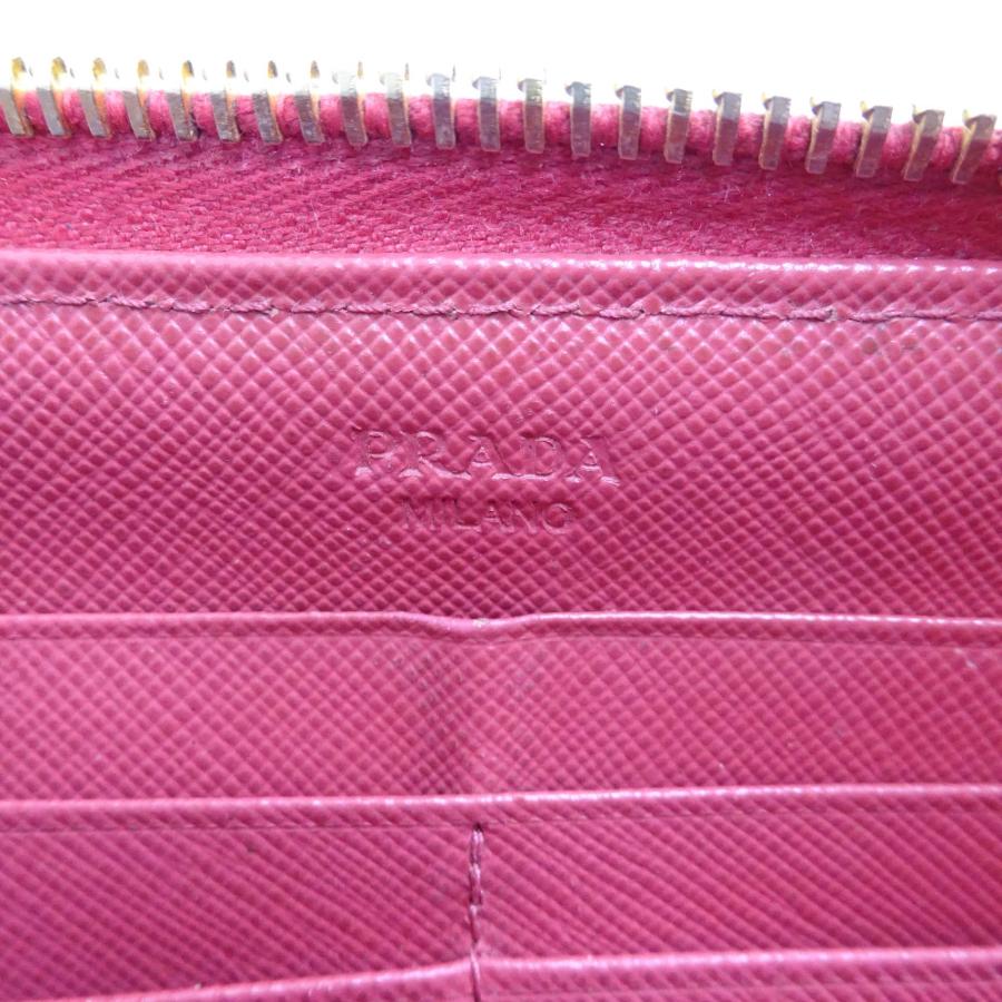 PRADA（プラダ） リボン 長財布 レディース 型押しレザー ピンク