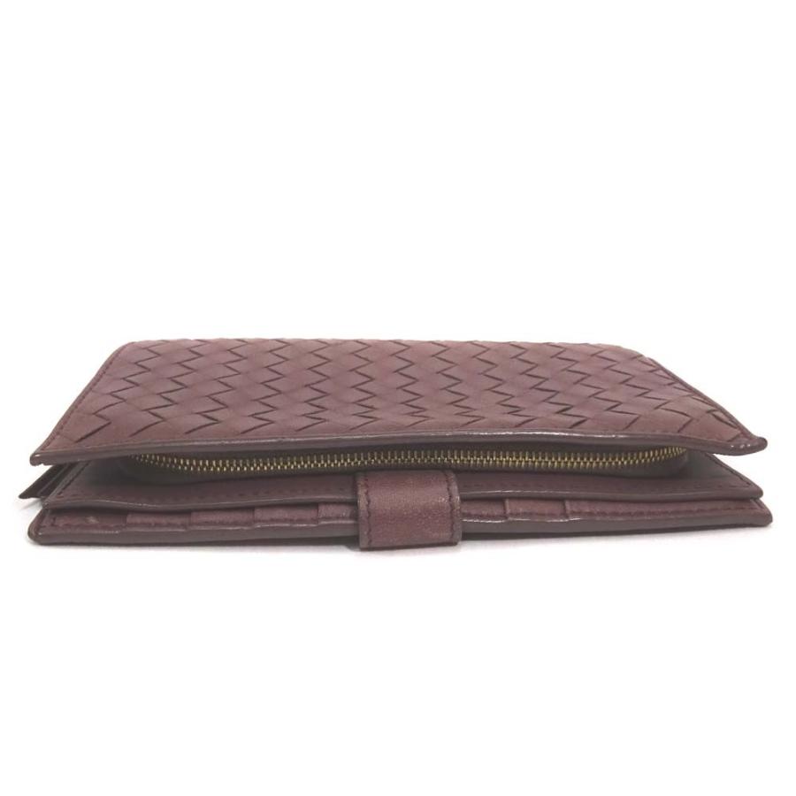 ボッテガヴェネタ イントレチャート 二つ折り財布 レディース レザー