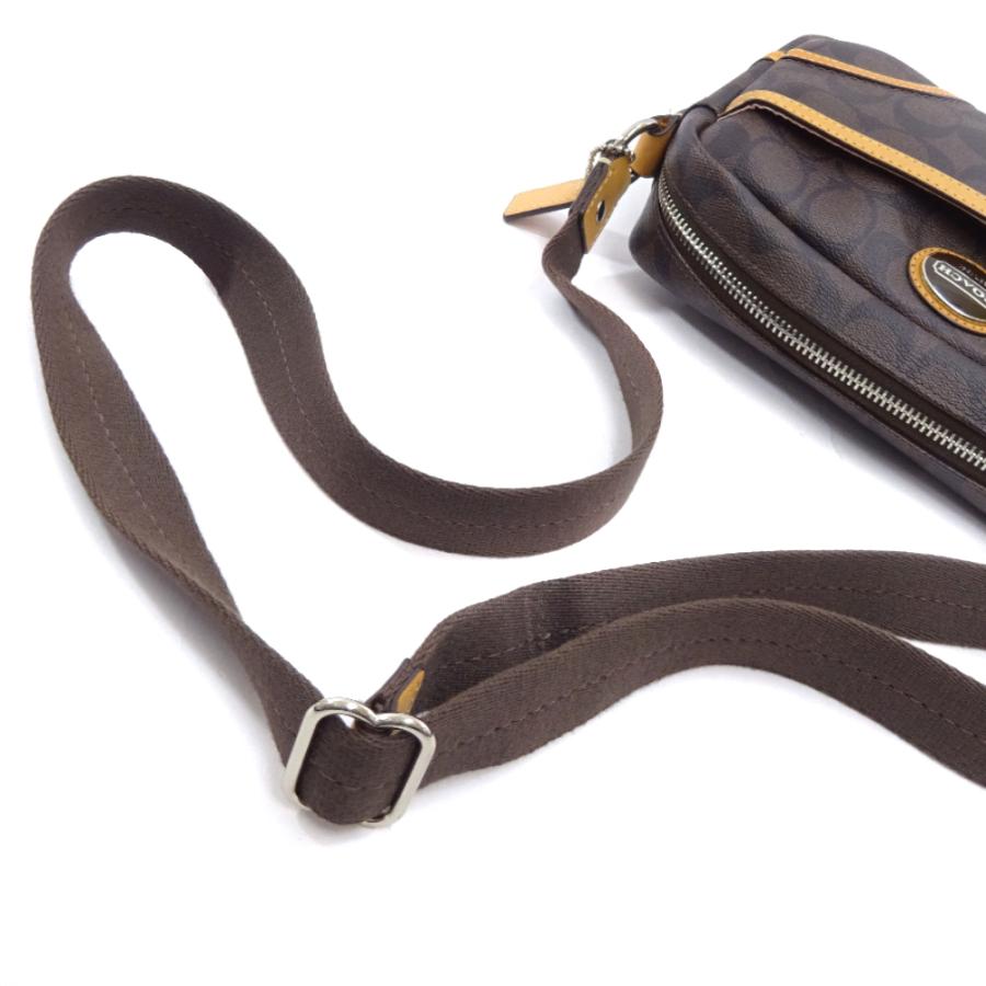 COACH コーチ/シグネチャーPVCレザーショルダーバッグ/F2111/916**/ABランク/64【中古】 COACH（コーチ） シグネチャー ショルダーバッグ レディース PVC