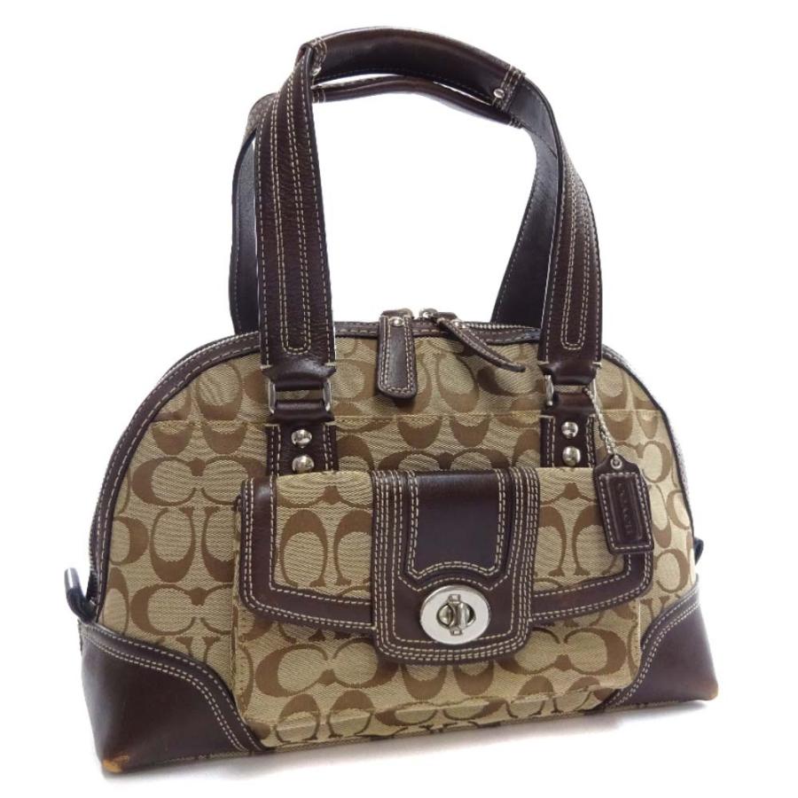 COACH（コーチ） ハンプトンズ シグネチャー ドーム ハンドバッグ