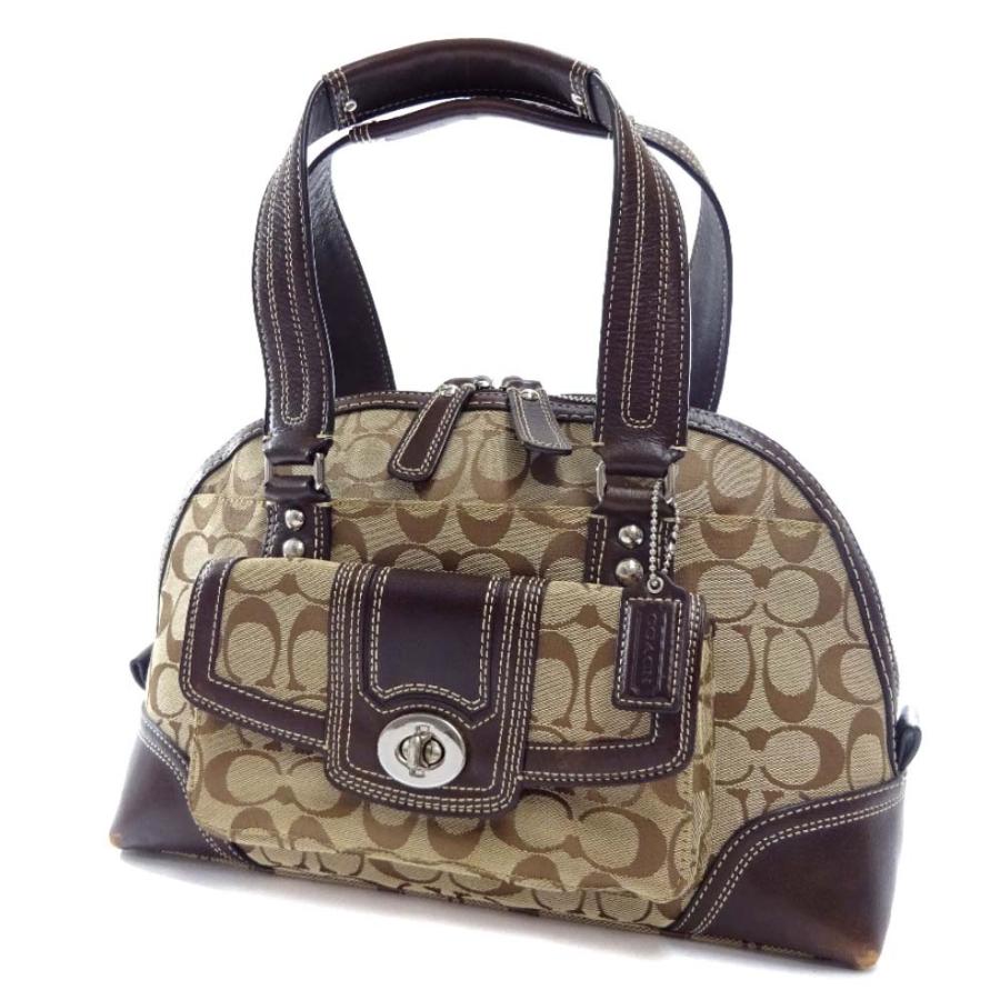 COACH（コーチ） ハンプトンズ シグネチャー ドーム ハンドバッグ