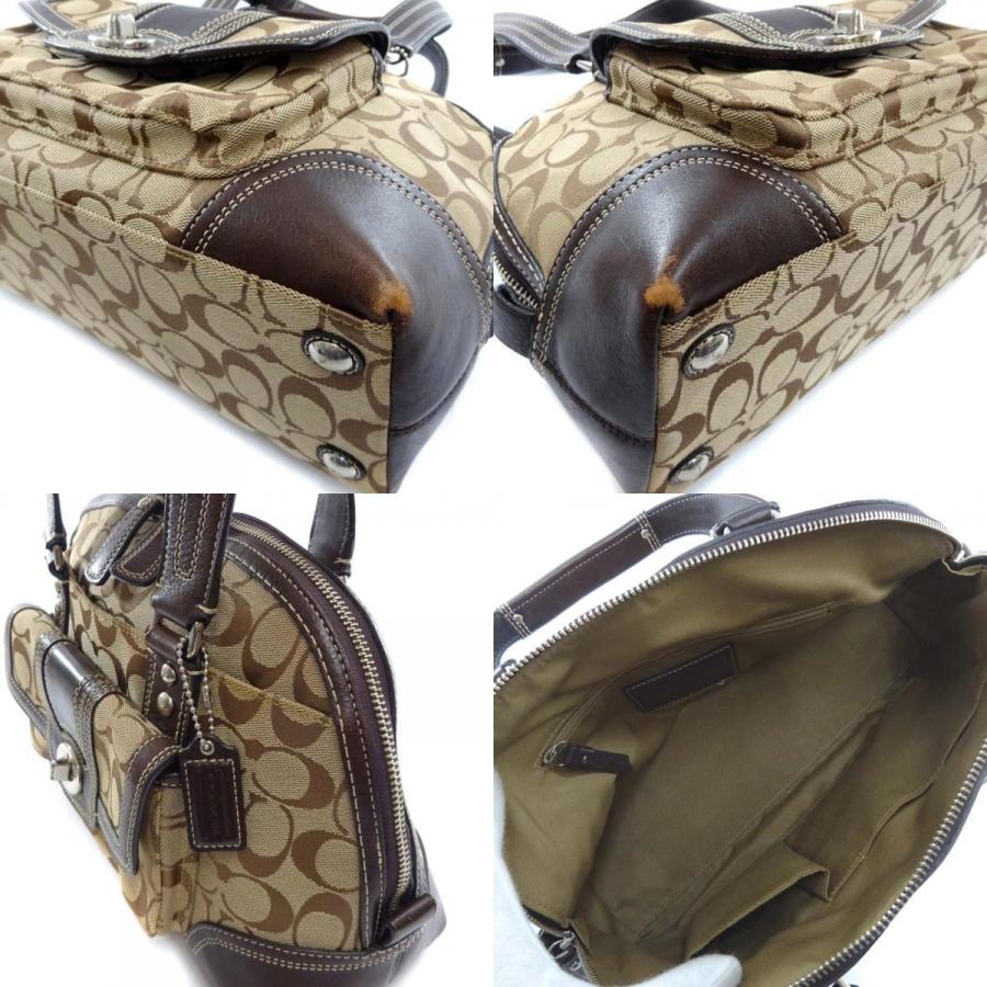 COACH（コーチ） ハンプトンズ シグネチャー ドーム ハンドバッグ