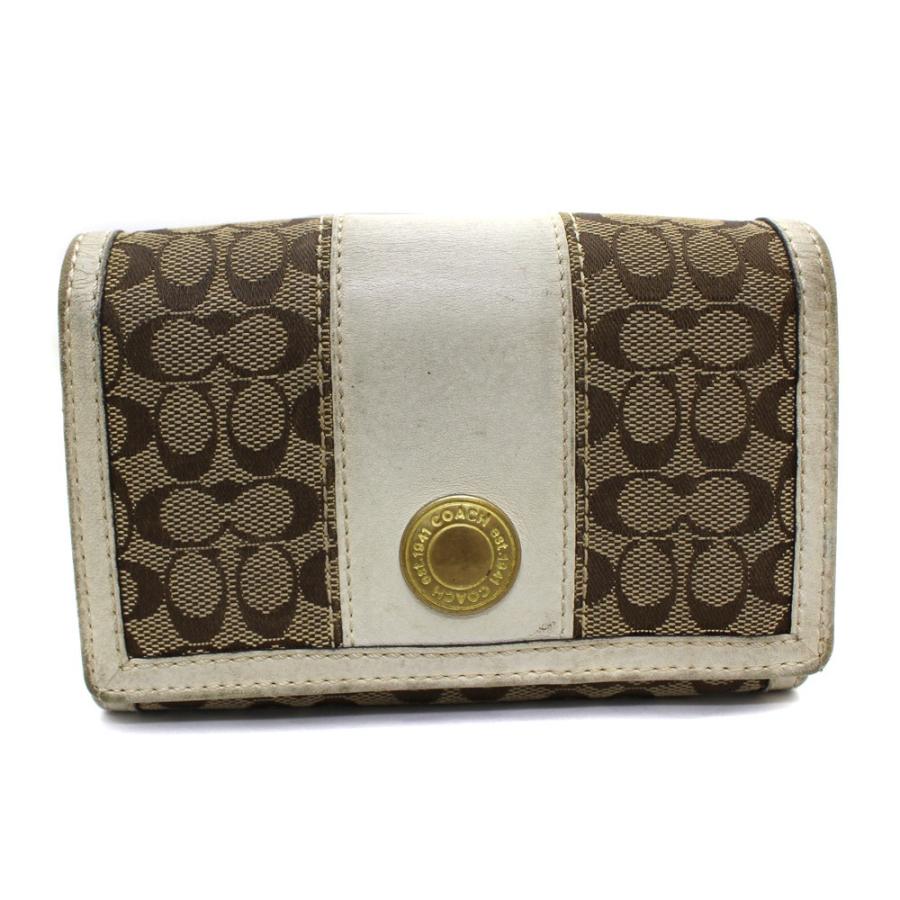 【新品未使用】COACH コーチ 二つ折り財布 シグネチャー ベージュ 茶 楽天市場】コーチ 財布 二つ折り シグネチャー バイカラー COACH c0082