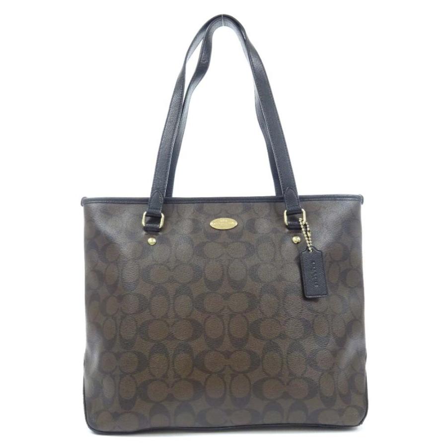 COACH（コーチ） シグネチャー トートバッグ レディース PVC レザー