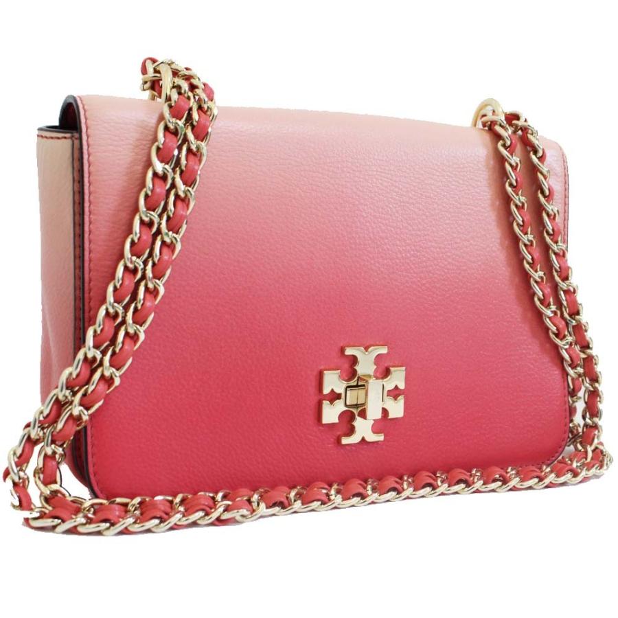 売れ筋がひクリスマスプレゼント チェーン トリーバーチ 2way Burch Tory 送料無料 中古 オレンジ ピンク レザー レディース ショルダーバッグ グラデーション ショルダーバッグ Floridapace Gov