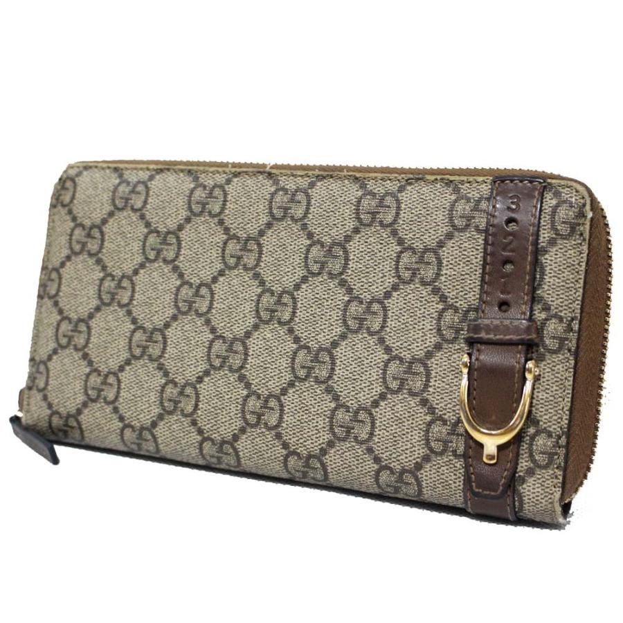 GUCCI（グッチ） ラウンドファスナー GGスプリーム 長財布 レディース