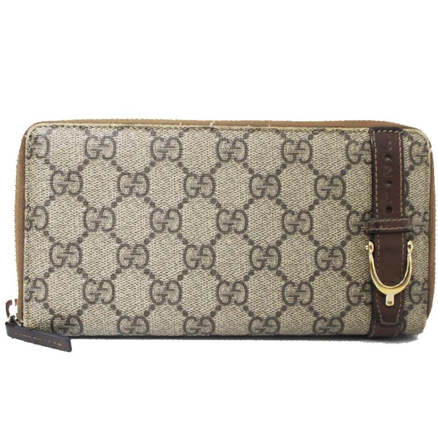 GUCCI（グッチ） ラウンドファスナー GGスプリーム 長財布 レディース