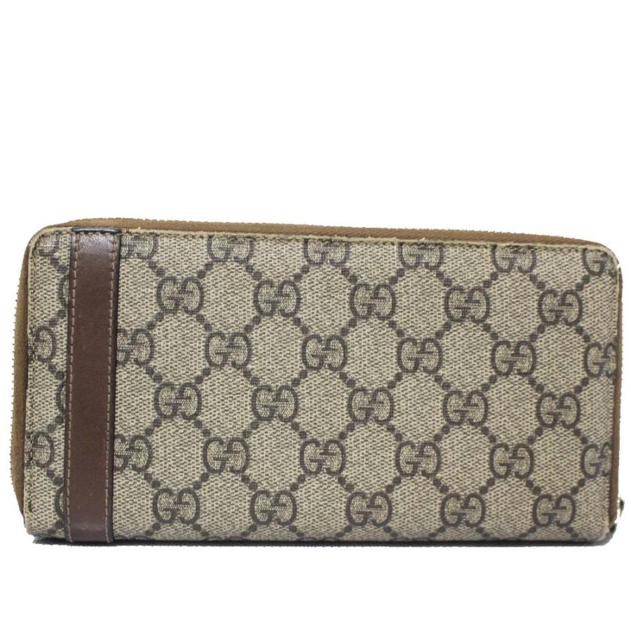 GUCCI（グッチ） ラウンドファスナー GGスプリーム 長財布 レディース