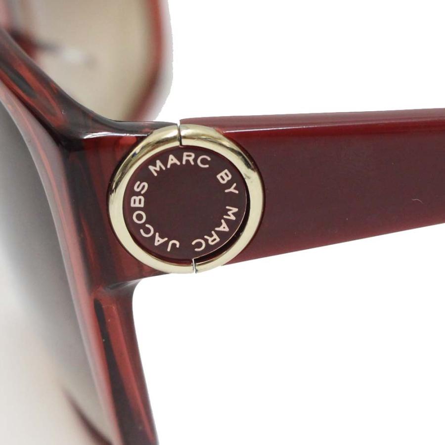 【美品】MARCBY MARC JACOBS サングラス 茶色＆赤茶色2点セット マークバイマークジェイコブス ロゴ入り サングラス MMJ007/S UY9