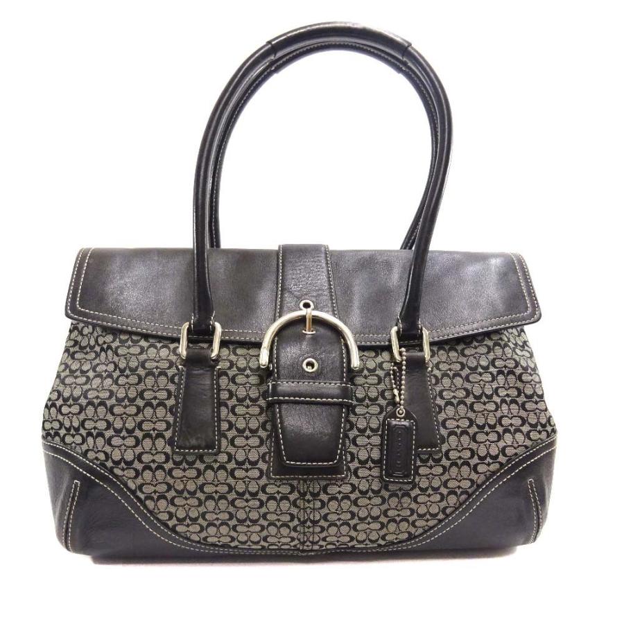 COACH シグネチャー キャンバス レザー ハンドバッグ オールドコーチ COACH（コーチ） ミニシグネチャー ショルダーバッグ ハンドバッグ